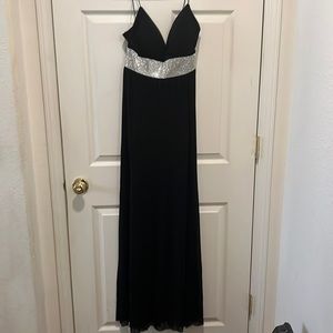 Black and silver dress